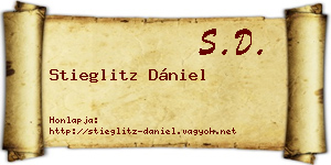 Stieglitz Dániel névjegykártya